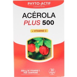 Phyto-Actif Acerola Plus 500 24 Comprimés