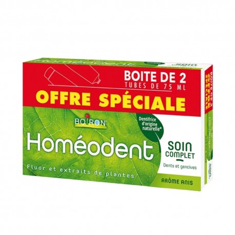 Boiron Homéodent Soin Complet Dents et Gencives Anis 2 x 75 ml 3352712009923