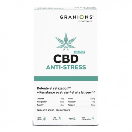 Granions CBD Anti-stress 30 Comprimés 