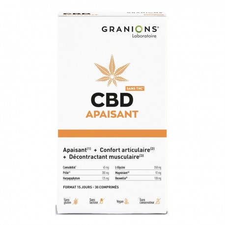 Granions CBD Apaisant 30 Comprimés 