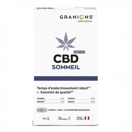 Granions CBD Sommeil 30 Comprimés 