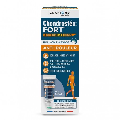 Granions Chondrostéo Fort Roll-On de Massage Articulations 50 ml 