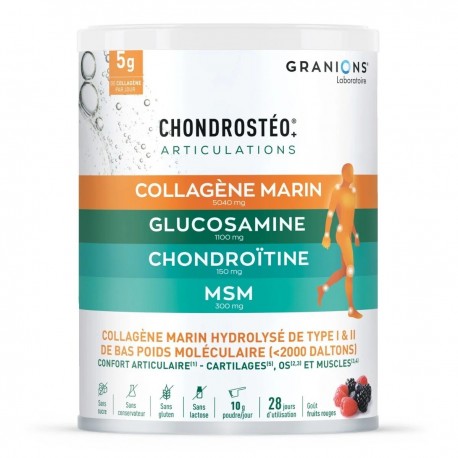Granions Chondrostéo+ Articulations Collagène Marin 280 g 