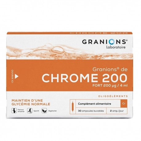 Granions Chrome 200 µg 30 Ampoules 