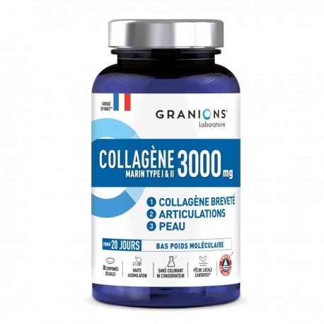 Granions Marine Collagen Type I & II 3000 mg 80 Tablets 3760155216585