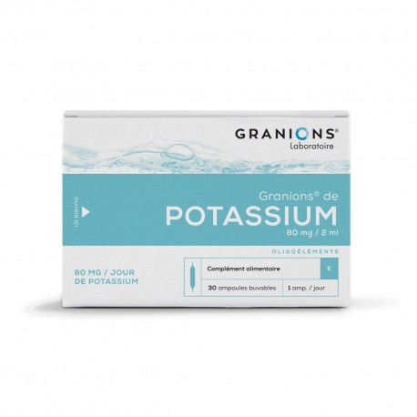 Granions de Potassium 30 Ampoules 