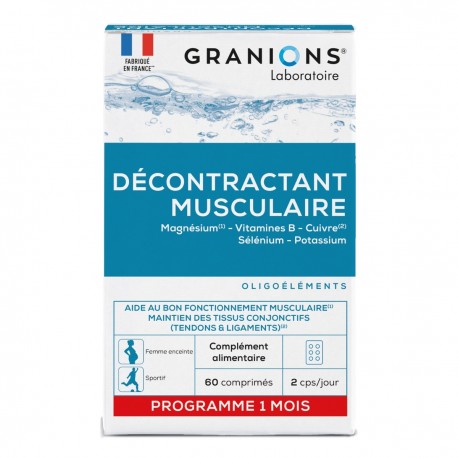 Granions Décontractant Musculaire 60 Comprimés 