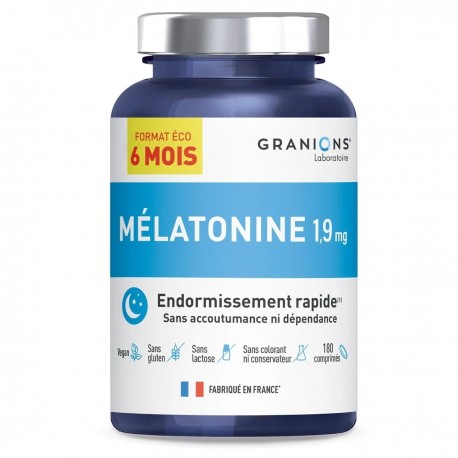 Granions Mélatonine 1,9mg 180 Comprimés 