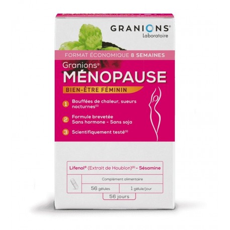 Granions Ménopause 56 Gélules 
