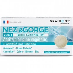 Granions Nez & Gorge 24 Comprimés à Sucer