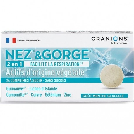 Granions Nose & Throat 24 lozenges 3760155217131