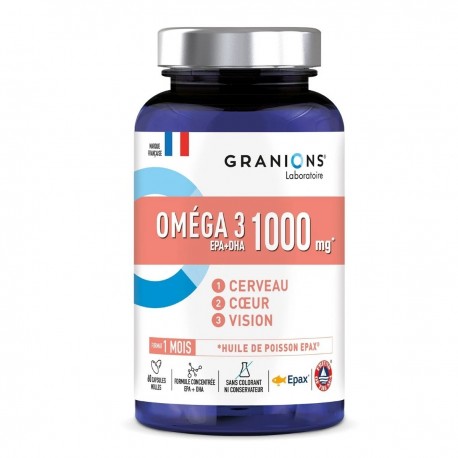 Granions Oméga 3 1000mg 60 Capsules 