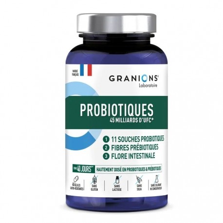 Granions Probiotics 45 Billion CFU 40 Capsules 3760155216622