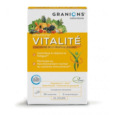 Granions Vitality 30 Tablets 3760155211115