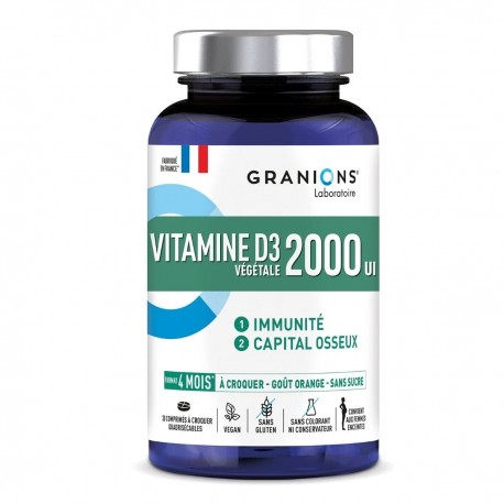 Granions Vitamine D3 2000 UI 30 Comprimés 