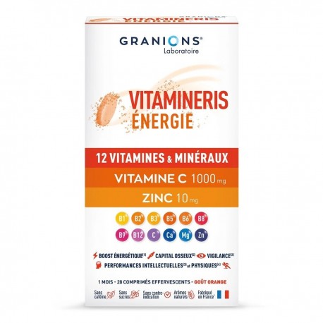Granions Vitamineris Énergie 1000 mg 30 Comprimés Effervescents 