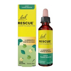 Bach Rescue Compte-Gouttes Goût Pomme Menthe 20 ml