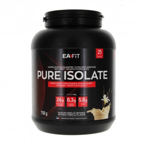 Eafit Pure Isolate Vanilla 750 g 3518681004684