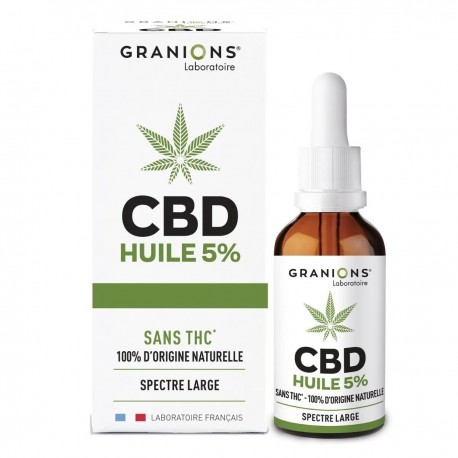 Granions Huile CBD 5% 10 ml 3760155217087
