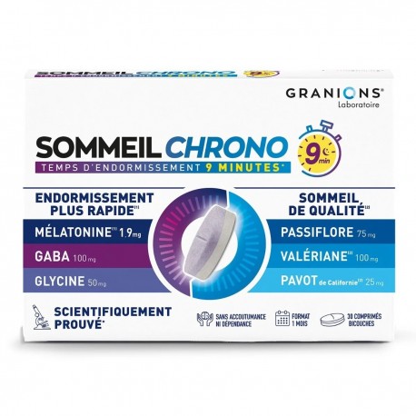 Granions Sleep Chrono 30 Tablets 3760155218879