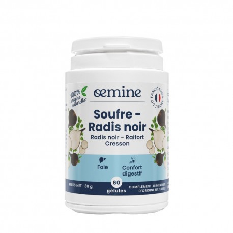 Oemine Soufre Radis Noir 60 Gélules 3760099170493