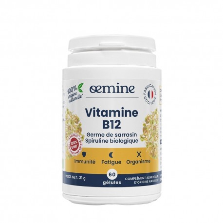Oemine Vitamine B12 60 Gélules 3760099172374