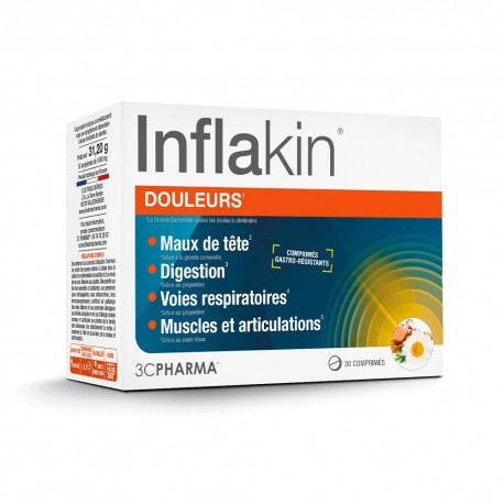 3C Pharma Inflakin Apaisant Physiologique 30 Comprimés 3525722012966