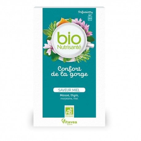 Vitavea Bionutrisanté Infusion Bio Confort de La Gorge 20 Sachets 3515450024836