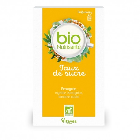 Vitavea Bionutrisanté Organic Infusion Sugar Level 20 Sachets 3515451061281