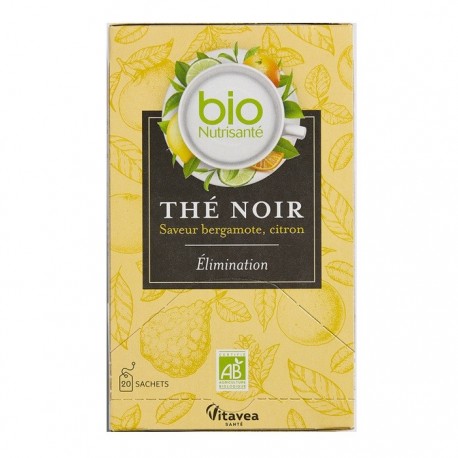 Vitavea Bionutrisanté Infusion Bio Thé Noir Élimination 20 Sachets 3515450095201