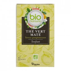 Vitavea Bionutrisanté Infusion Bio Thé Vert Maté Tonifiant 20 Sachets 3515450095232