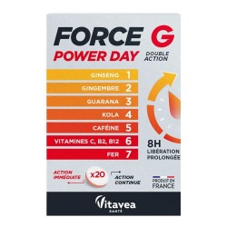 Vitavea Force G Power Day 20 Comprimés 3515450088890