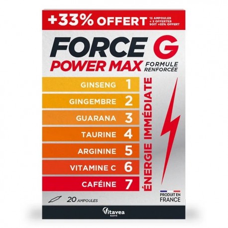 Vitavea Force G Power Max 20 Vials 3515450056509