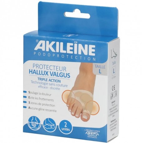 Akileïne Podoprotection Protecteur Hallux Valgus Triple Action Taille L 3323030000589