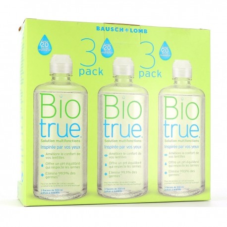 Bausch + Lomb Biotrue Solution Multifonctions 3 x 300 ml 7391899851686