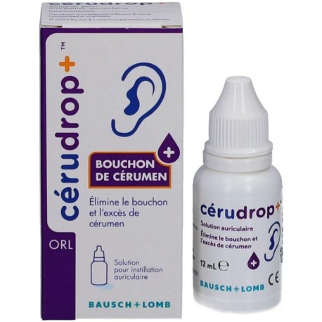 Bausch + Lomb Cérudrop Bouchon de Cérumen 12 ml 3614790000743