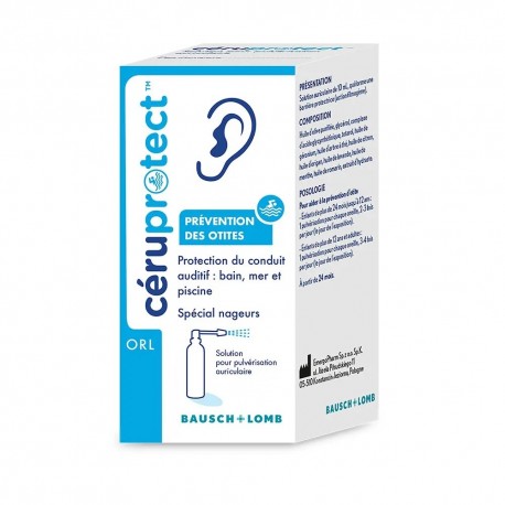 Bausch + Lomb Céruprotect Prévention des Otites 15 ml 3614790000842