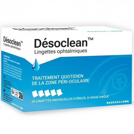 Bausch + Lomb Desoclean Ophthalmic Wipes 3614790001269