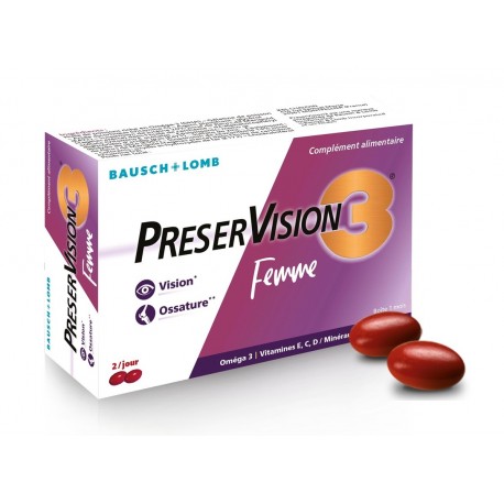 Bausch + Lomb Preservision 3 Women 60 Capsules 3614790000255
