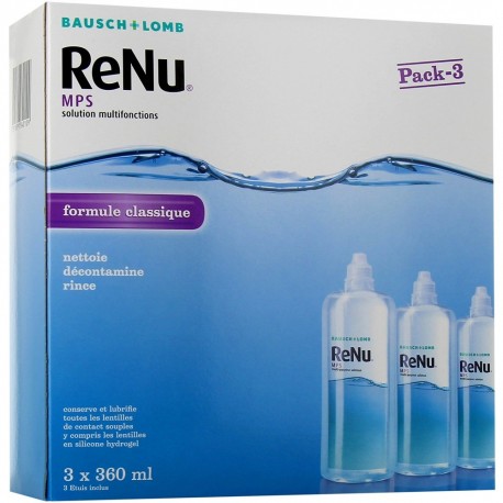 Bausch + Lomb ReNu Mps Solution Multifonctions 3 x 360 ml 7391899840109