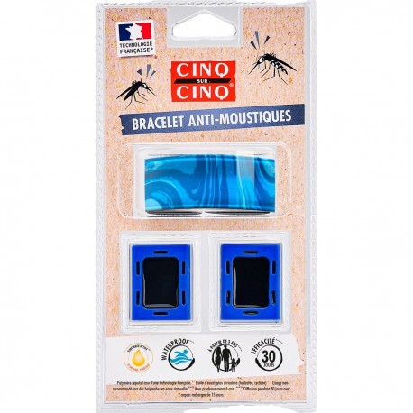 Cinq Sur Cinq Bracelet Anti-Moustiques Bleu 3614790001177