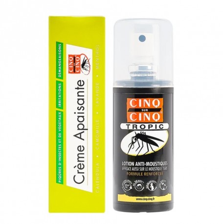 Cinq Sur Cinq Soothing Cream 40 g + Tropic Anti-Mosquito Lotion 75 ml 3614790000323
