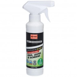 Cinq Sur Cinq Spray Environnement Poux Lentes et Acariens 250 ml 3614790000422