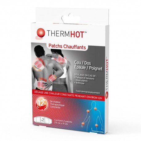 ThermHot Patchs Chauffants Cou / Dos / Epaule / Poignet x 2 3401060051648