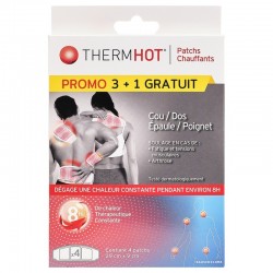 ThermHot Patchs Chauffants Cou / Dos / Epaule / Poignet x 4