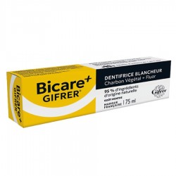 Gifrer Bicare Gifrer Plus Dentifrice Blanchissant au Charbon Végétal 75 ml