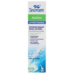 SinOmarin Hypertonic Seawater Solution for Blocked Noses Adults 125 ml