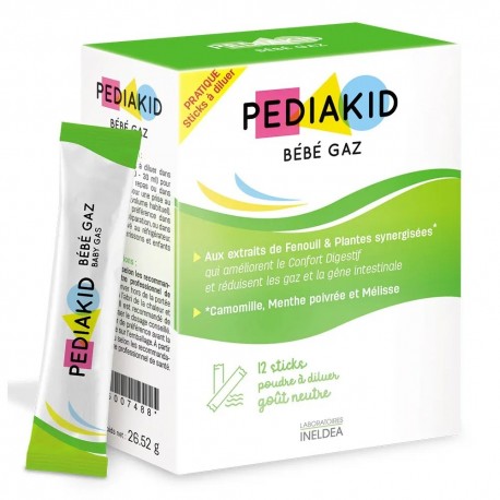 Pediakid Bébé Gaz 12 Sticks 3700225602306