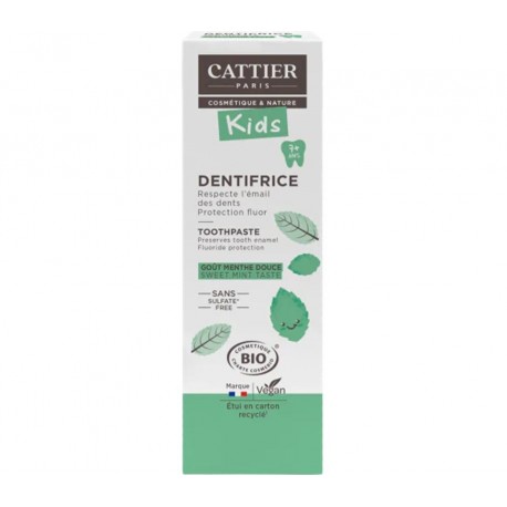 Cattier Kids Dentifrice 7 Ans 50 ml 3283950912624