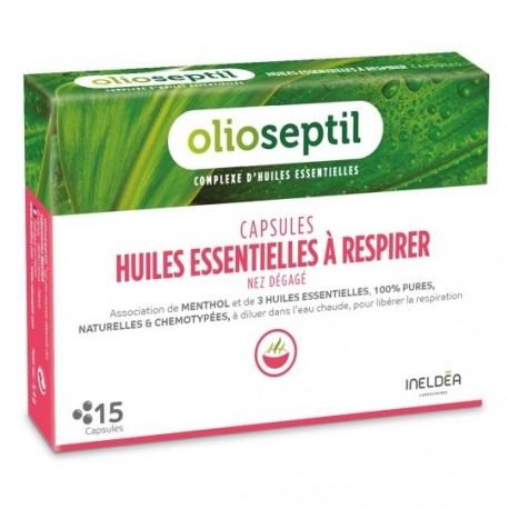 Olioseptil Essential Oil Capsules Breathing 15 Capsules 3700225603402
